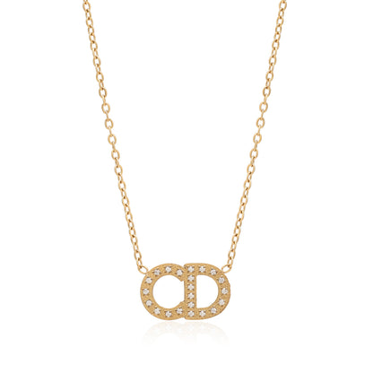 Gold Color Surgical Steel 18k Gold Plated Demi Fine Necklace - Preyans.com