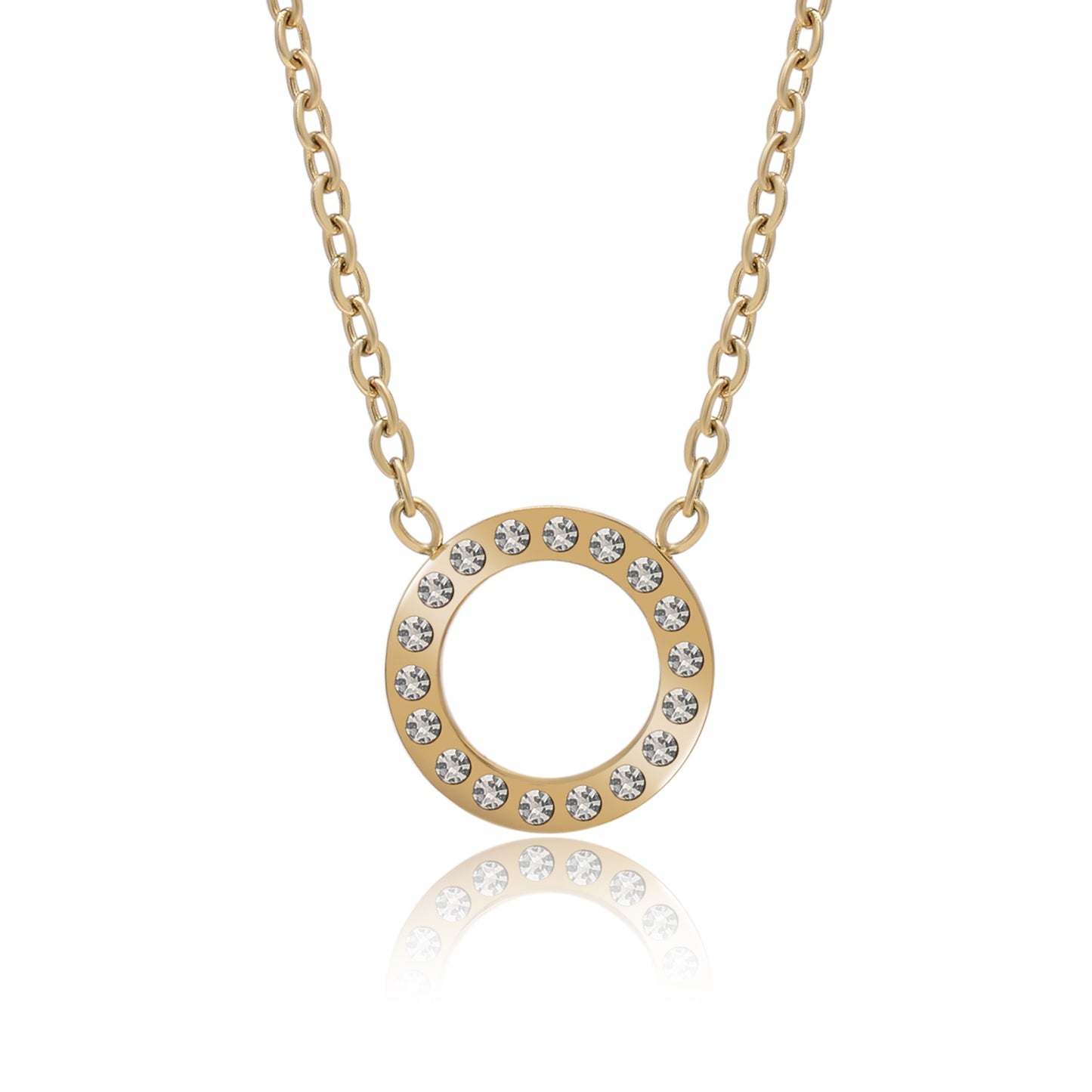 Gold Color Surgical Steel 18k Gold Plated Demi Fine Necklace - Preyans.com