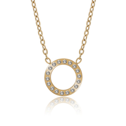 Gold Color Surgical Steel 18k Gold Plated Demi Fine Necklace - Preyans.com