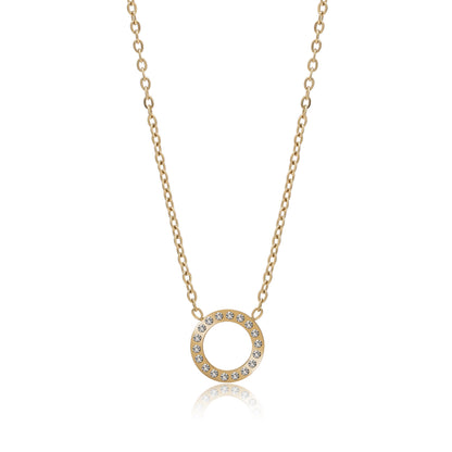 Gold Color Surgical Steel 18k Gold Plated Demi Fine Necklace - Preyans.com