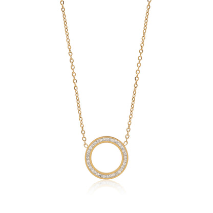 Gold Color Surgical Steel 18k Gold Plated Demi Fine Necklace - Preyans.com