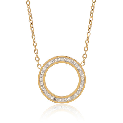 Gold Color Surgical Steel 18k Gold Plated Demi Fine Necklace - Preyans.com