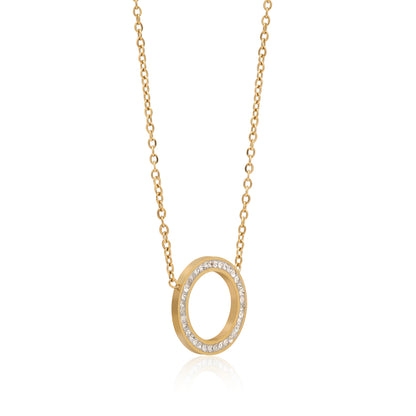 Gold Color Surgical Steel 18k Gold Plated Demi Fine Necklace - Preyans.com