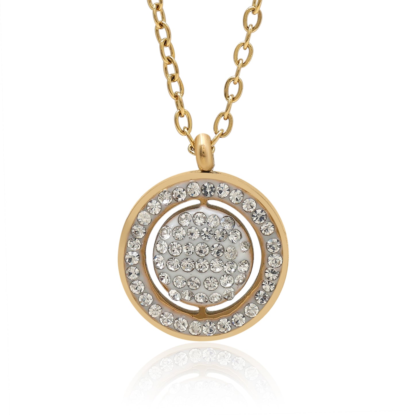 Gold Color Surgical Steel 18k Gold Plated Demi Fine Necklace - Preyans.com