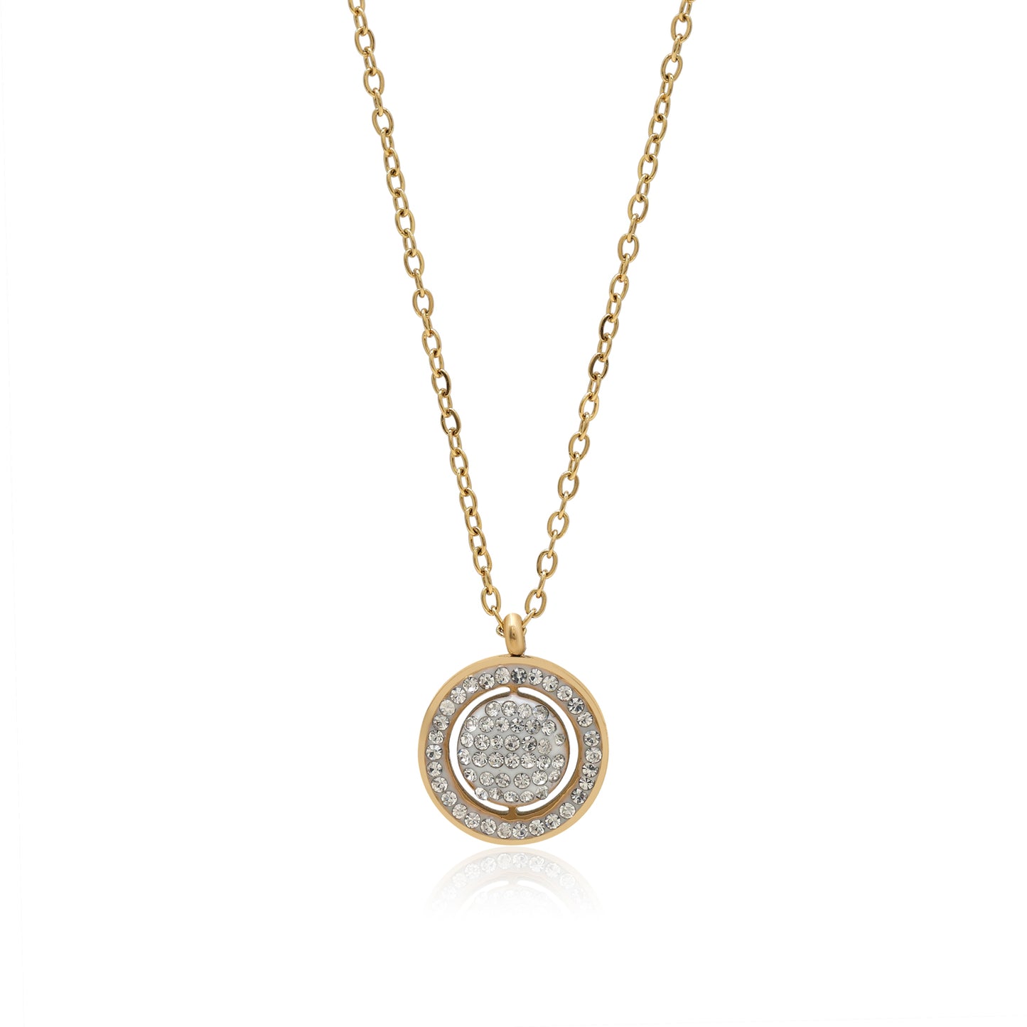 Gold Color Surgical Steel 18k Gold Plated Demi Fine Necklace - Preyans.com