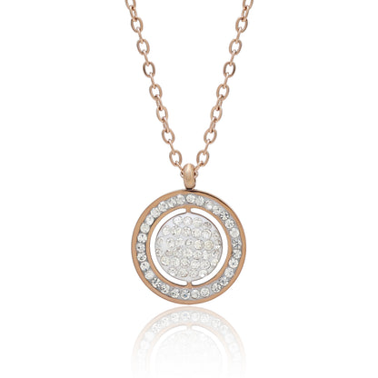 White Color Surgical Steel 18k Gold Plated Demi Fine Necklace - Preyans.com