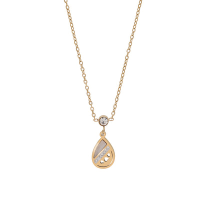 Gold Color Surgical Steel 18k Gold Plated Demi Fine Necklace - Preyans.com