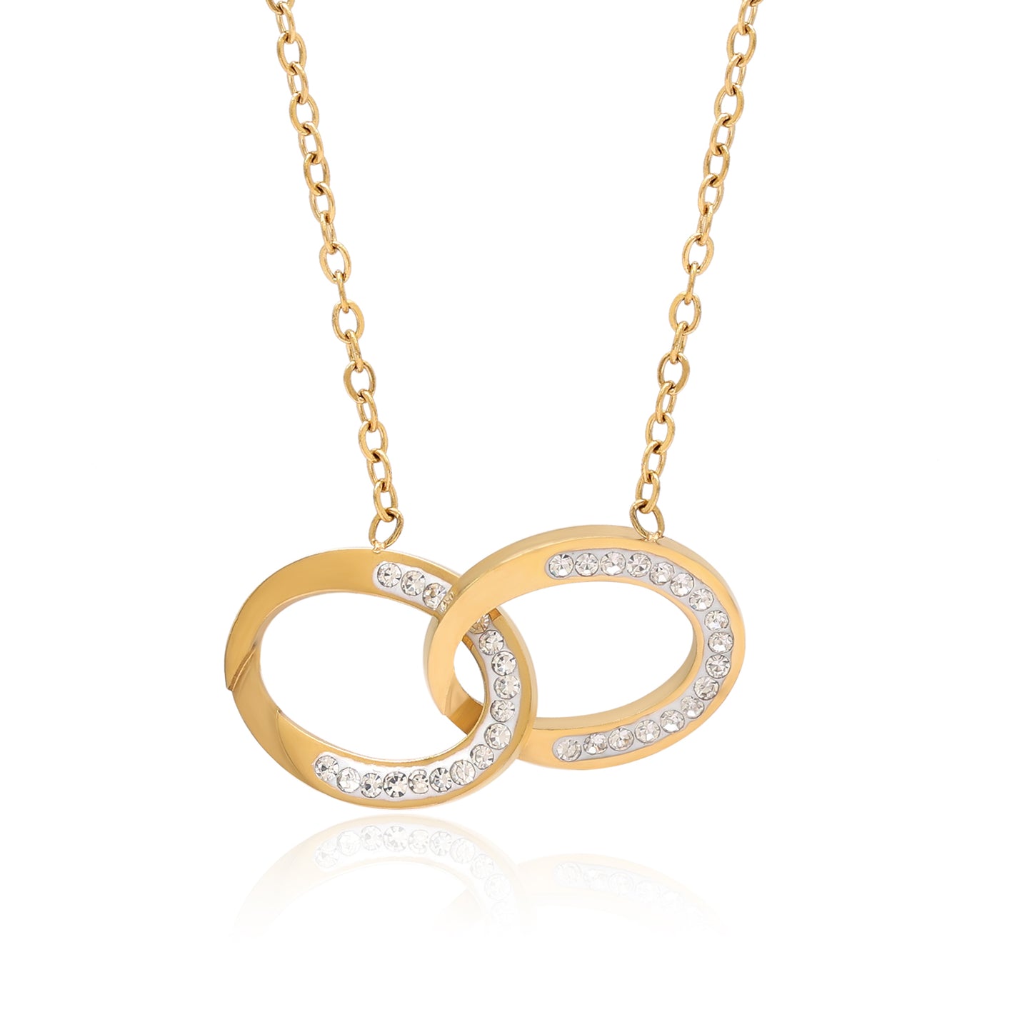 Gold Color Surgical Steel 18k Gold Plated Demi Fine Necklace - Preyans.com