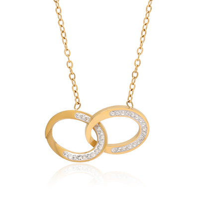 Gold Color Surgical Steel 18k Gold Plated Demi Fine Necklace - Preyans.com