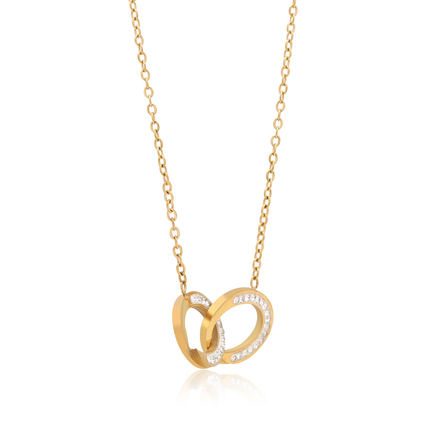 Gold Color Surgical Steel 18k Gold Plated Demi Fine Necklace - Preyans.com