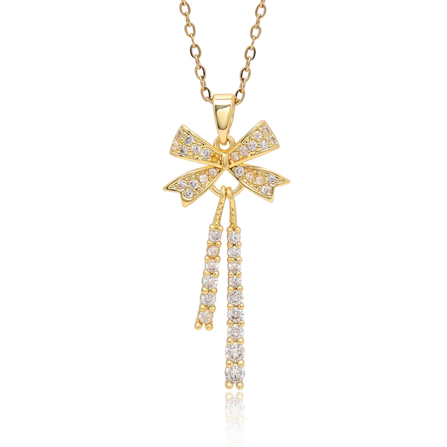 Gold Color Surgical Steel 18k Gold Plated Demi Fine Necklace - Preyans.com