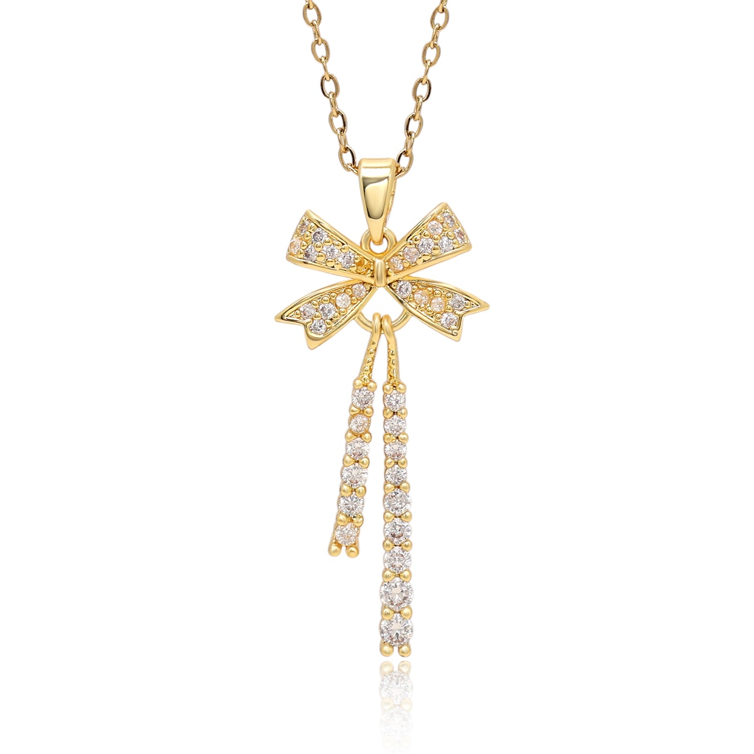 Gold Color Surgical Steel 18k Gold Plated Demi Fine Necklace - Preyans.com