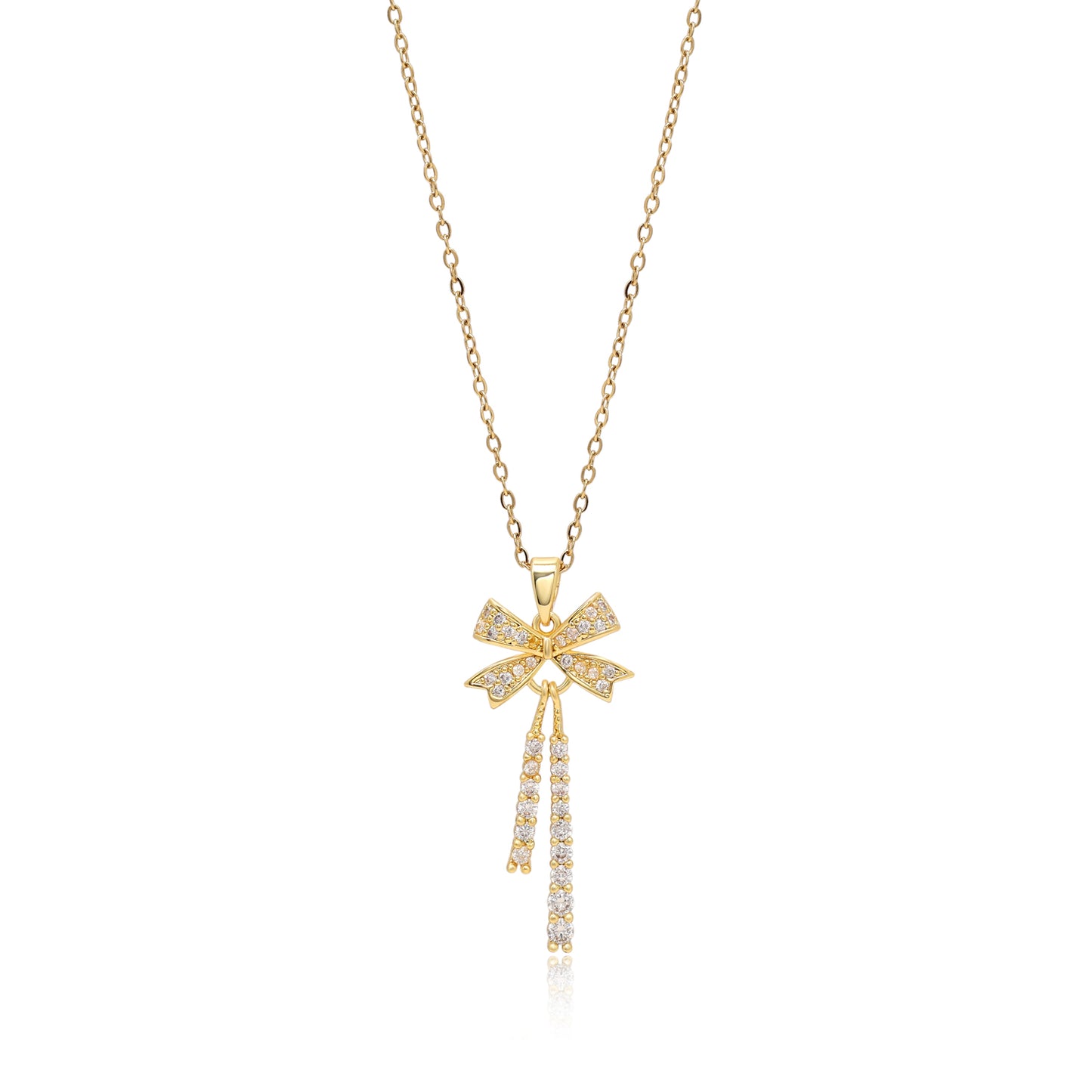 Gold Color Surgical Steel 18k Gold Plated Demi Fine Necklace - Preyans.com