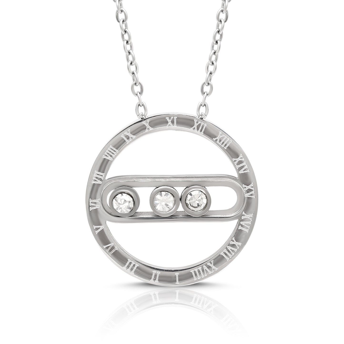 Silver Color Surgical Steel Silver Plated Demi Fine Necklace - Preyans.com