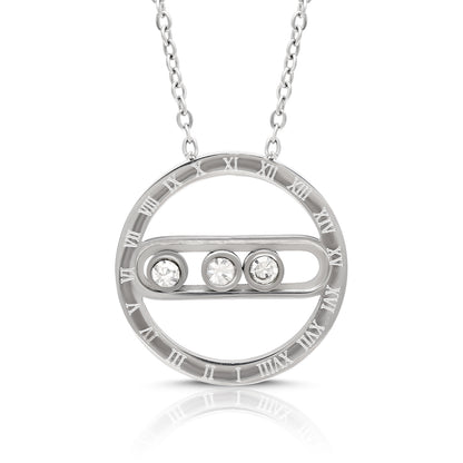 Silver Color Surgical Steel Silver Plated Demi Fine Necklace - Preyans.com