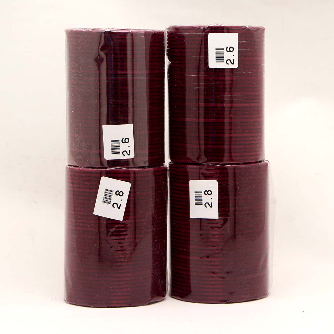 Maroon Color 4 Set Of Velvet Fashion Bangles Combo Size(2 Set Of 2.6, 2 Set Of 2.8) FB127CMB - preyans.com