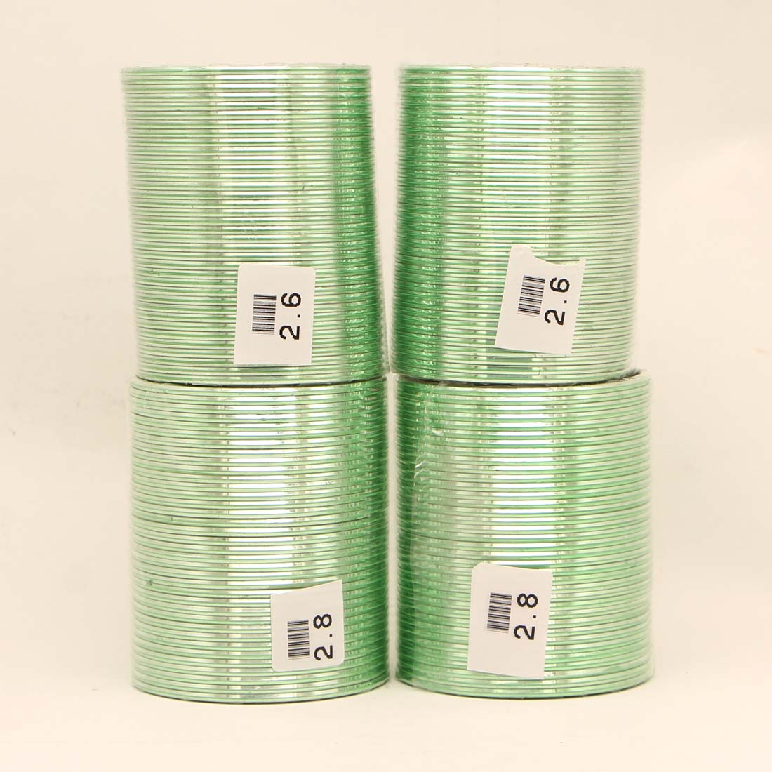 Pista Green Color 4 Set Of Fashion Bangles Combo Size(2 Set Of 2.6, 2 Set Of 2.8) FB136CMB - preyans.com