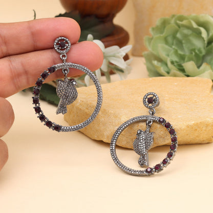 Purple Color Fashion Earrings - Preyans.com
