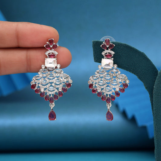 Purple Color Fashion Earrings - eindiawholesale.com