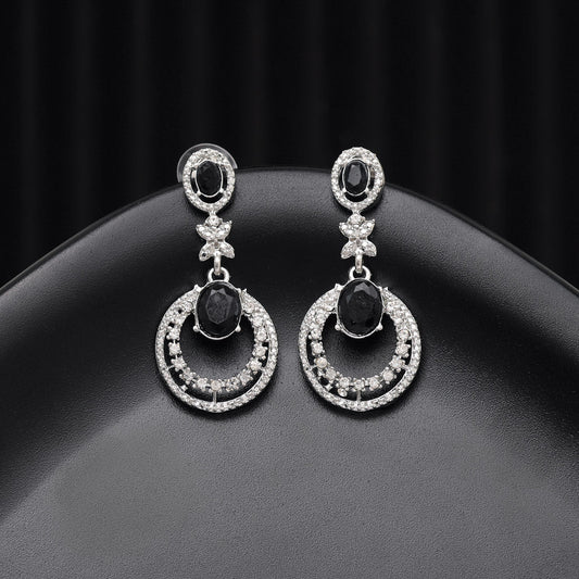 Black Color Fashion Earrings - eindiawholesale.com