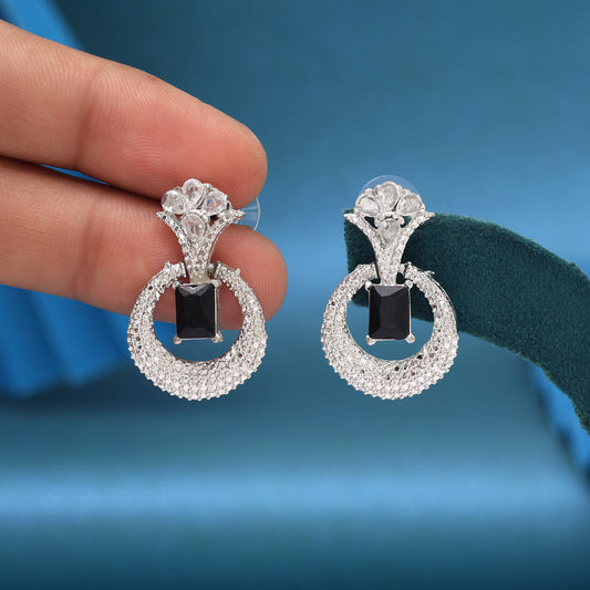 Black Color Fashion Earrings - eindiawholesale.com