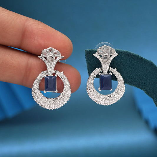 Blue Color Fashion Earrings - eindiawholesale.com