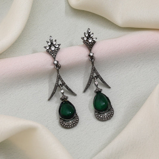Green Color Fashion Earrings That Bring Freshness To Your Jewelry Collection - Preyans.com