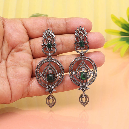 Leafy Green Color Fashion Earrings For An Earthy Yet Chic Statement - Preyans.com