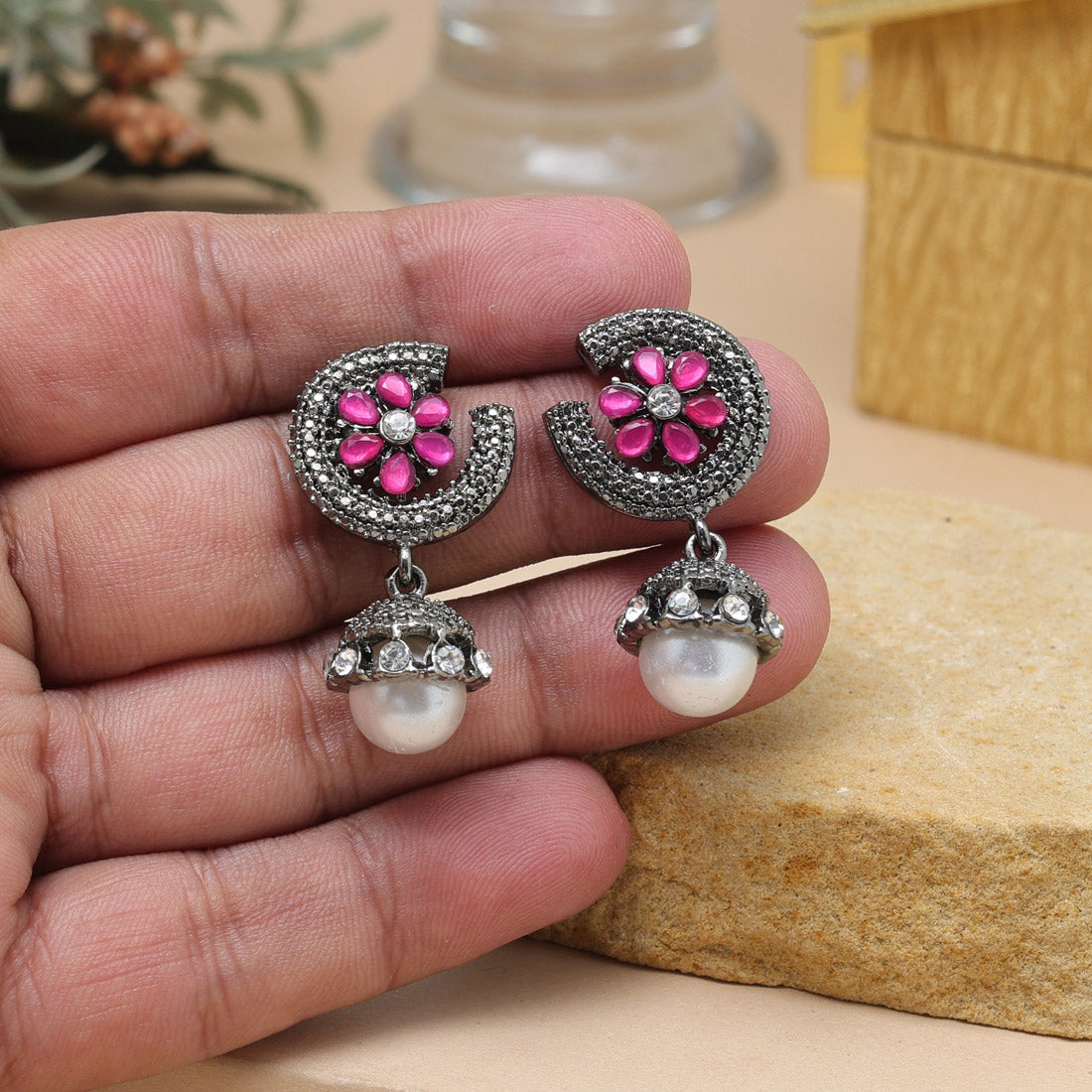 Rani Color Fashion Earrings In Stylish Lightweight Festive Design - Preyans.com