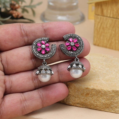 Rani Color Fashion Earrings In Stylish Lightweight Festive Design - Preyans.com