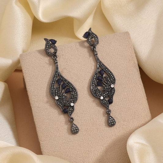 Blue Color Fashion Earrings Ideal For Stylish Everyday Casual Look - Preyans.com