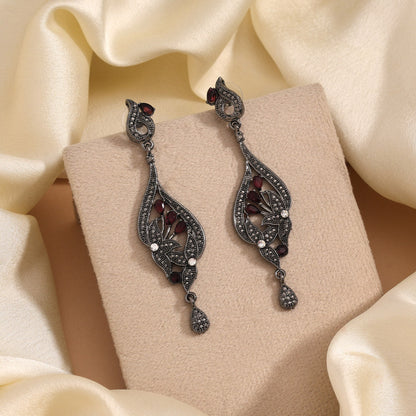 Magenta Color Fashion Earrings For Wedding Functions And Evening Outfits - Preyans.com