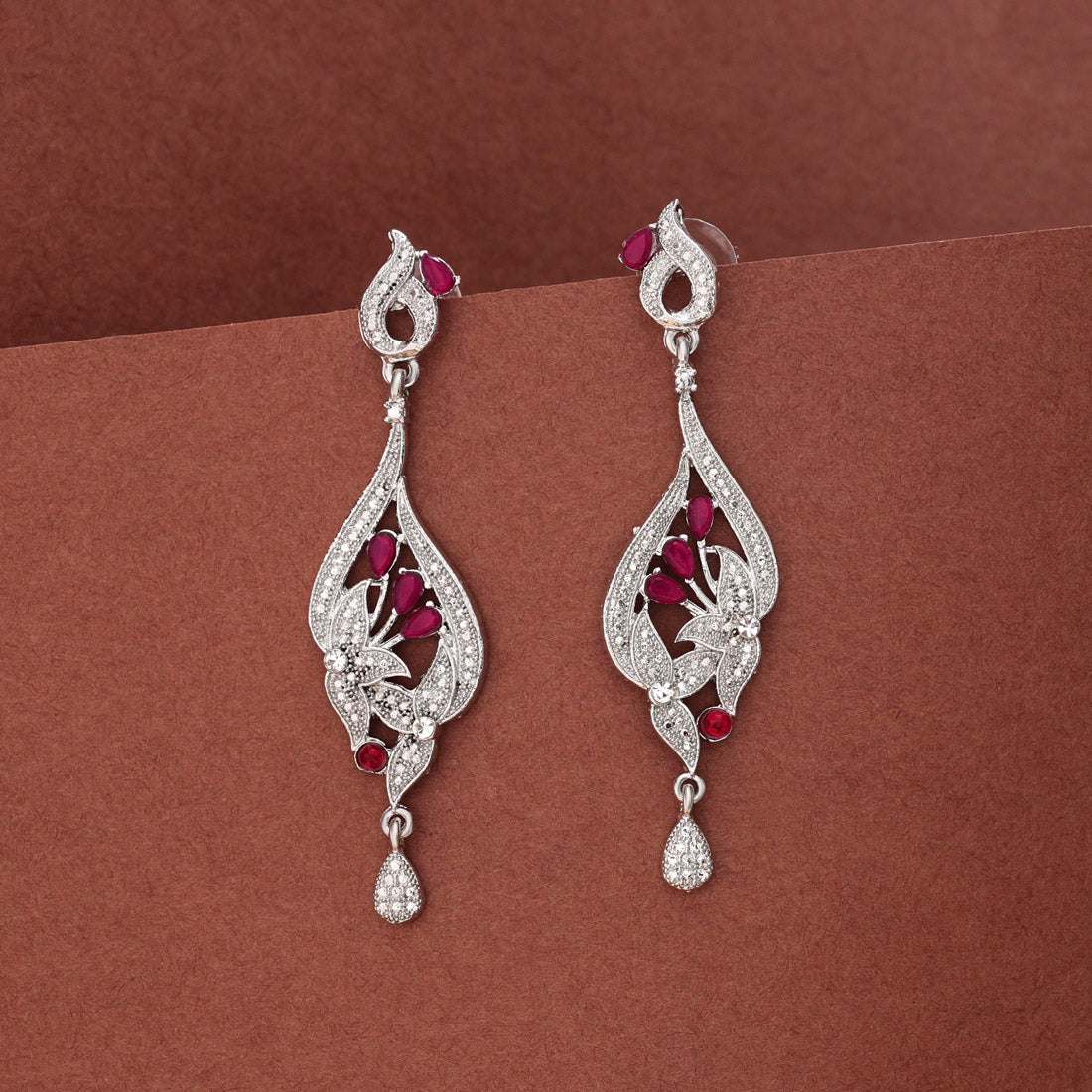 Rani Color Fashion Earrings With Drop Beads And Ethnic Feel - Preyans.com