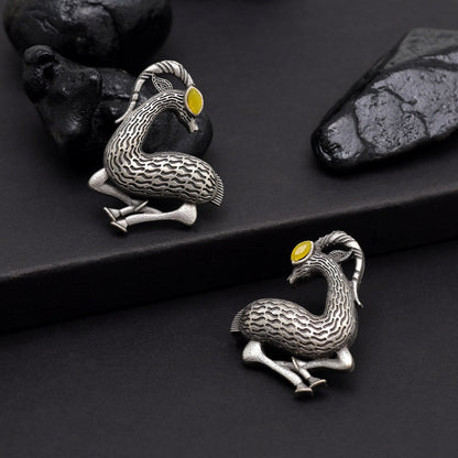 Yellow Color Oxidised Earrings (GSE2953YLW) - preyans.com