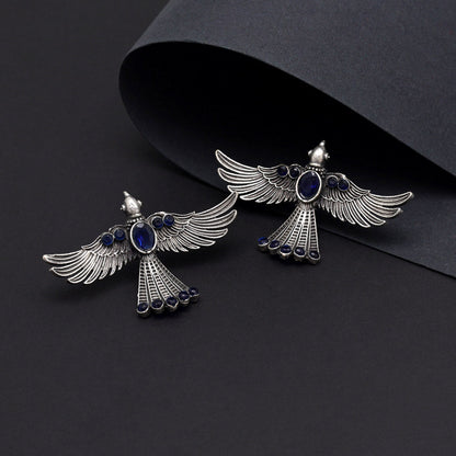 Blue Color Oxidised Earrings (GSE2957BLU) - preyans.com