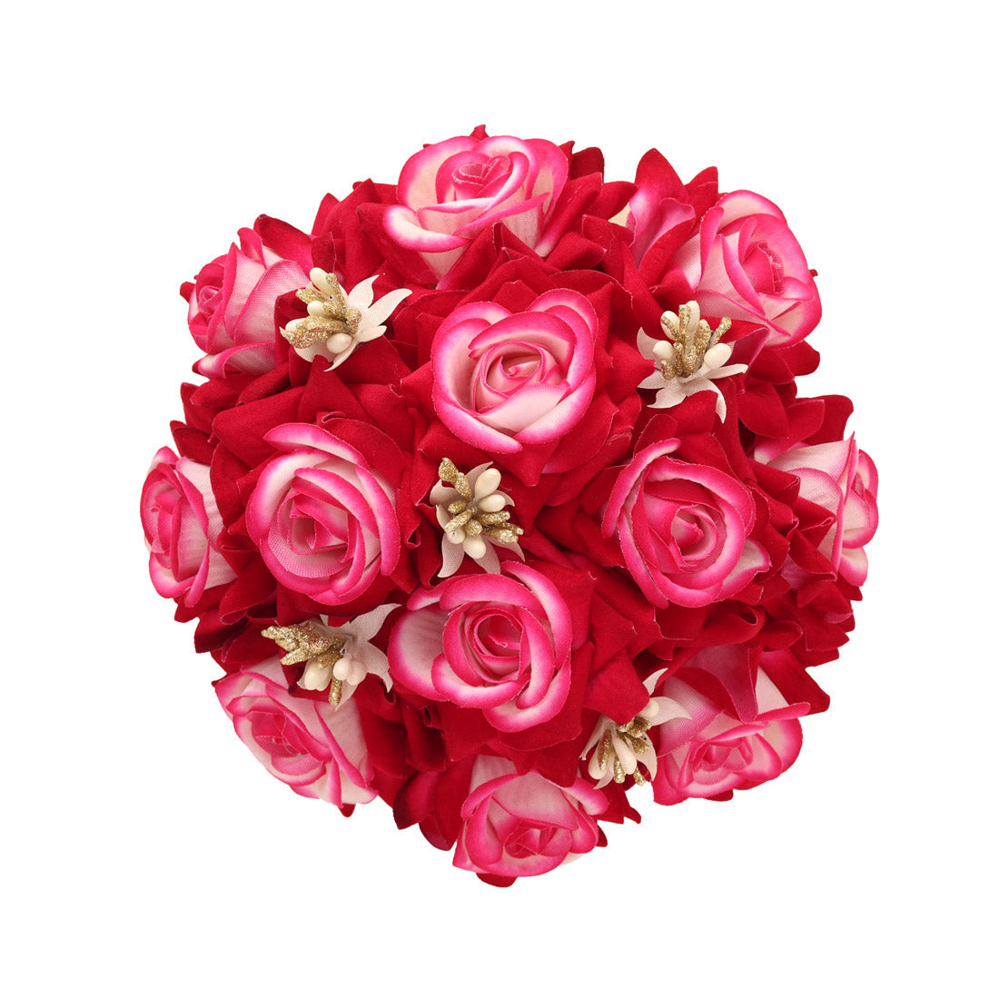 Rani Color Rose Flower Hair juda//Bun (HRP212RNI) - Preyans.com