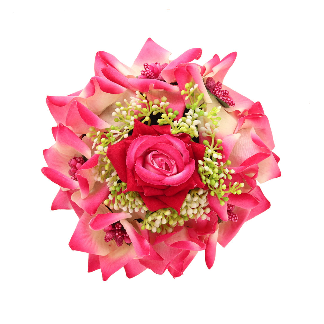 Rani Color Rose Flower Hair juda//Bun (HRP214RNI) - Preyans.com