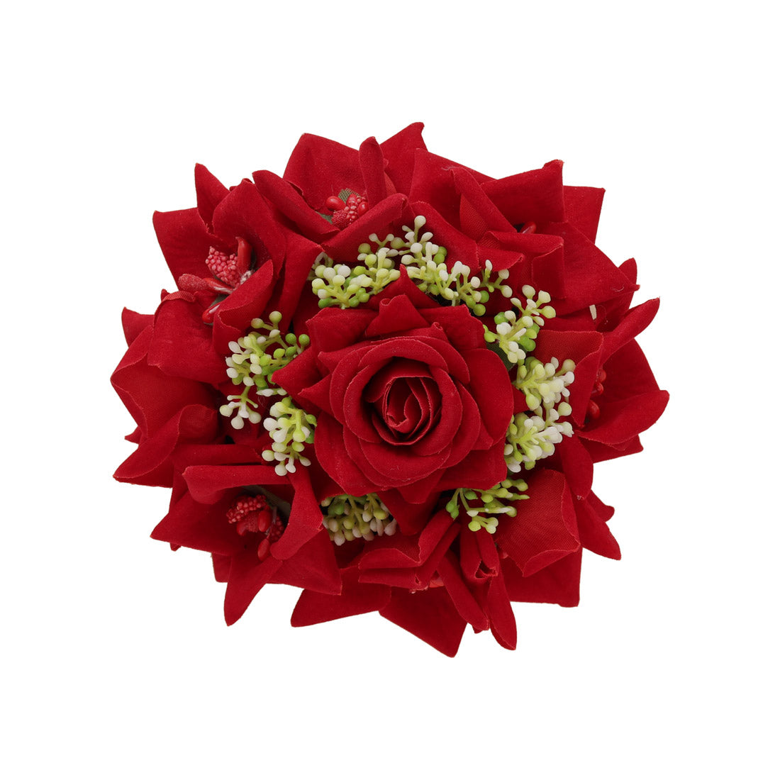 Maroon Color Rose Flower Hair juda//Bun (HRP215MRN) - Preyans.com