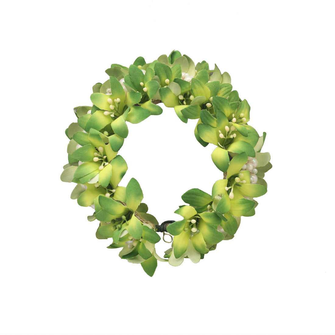 White Color Rose Flower Gajra For Women Hair Pin Styling - Preyans.com