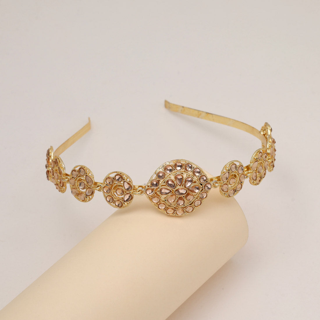 Gold Color Hair Band (HRP234GLD) - Preyans.com