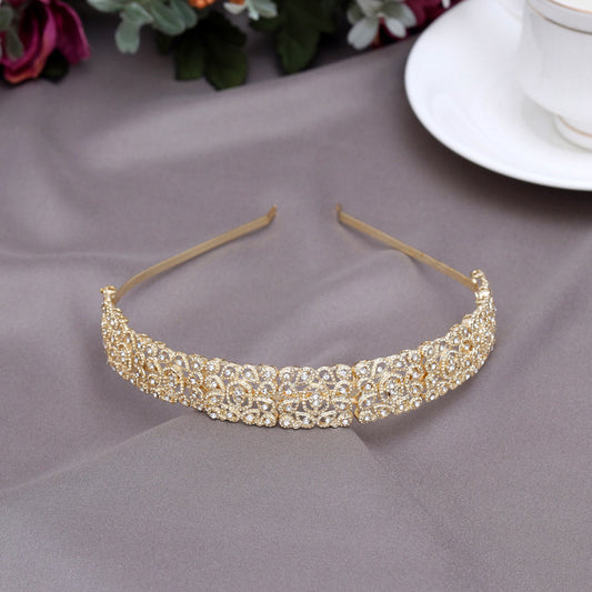 Gold Color Hair Band (HRP241GLD) - Preyans.com