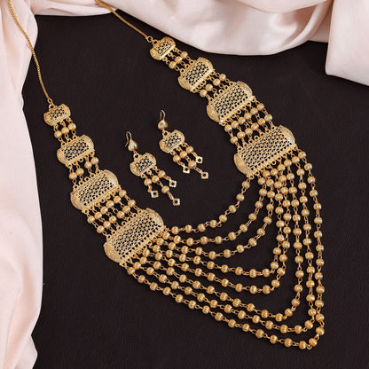 Gold Color Gold Plated Necklace Set (KBSN1171GLD) - Preyans.com