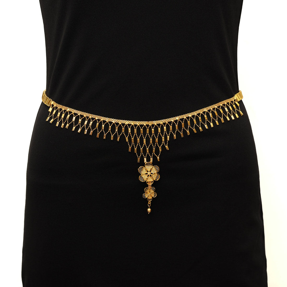 Gold Plated Kamarband Waist Belt For Women//Girls (KMBND485GLD) - preyans.com