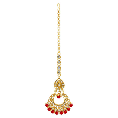 Imitation Pearl Choker Kundan Necklace Set (KN137) - preyans.com