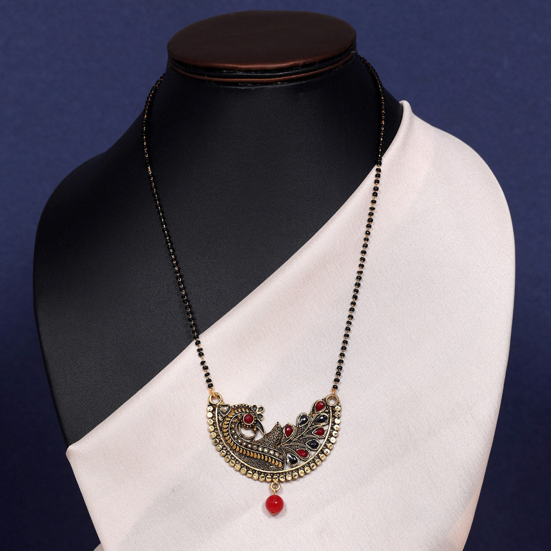 Red Color Mangalsutra (MS291RED) - preyans.com