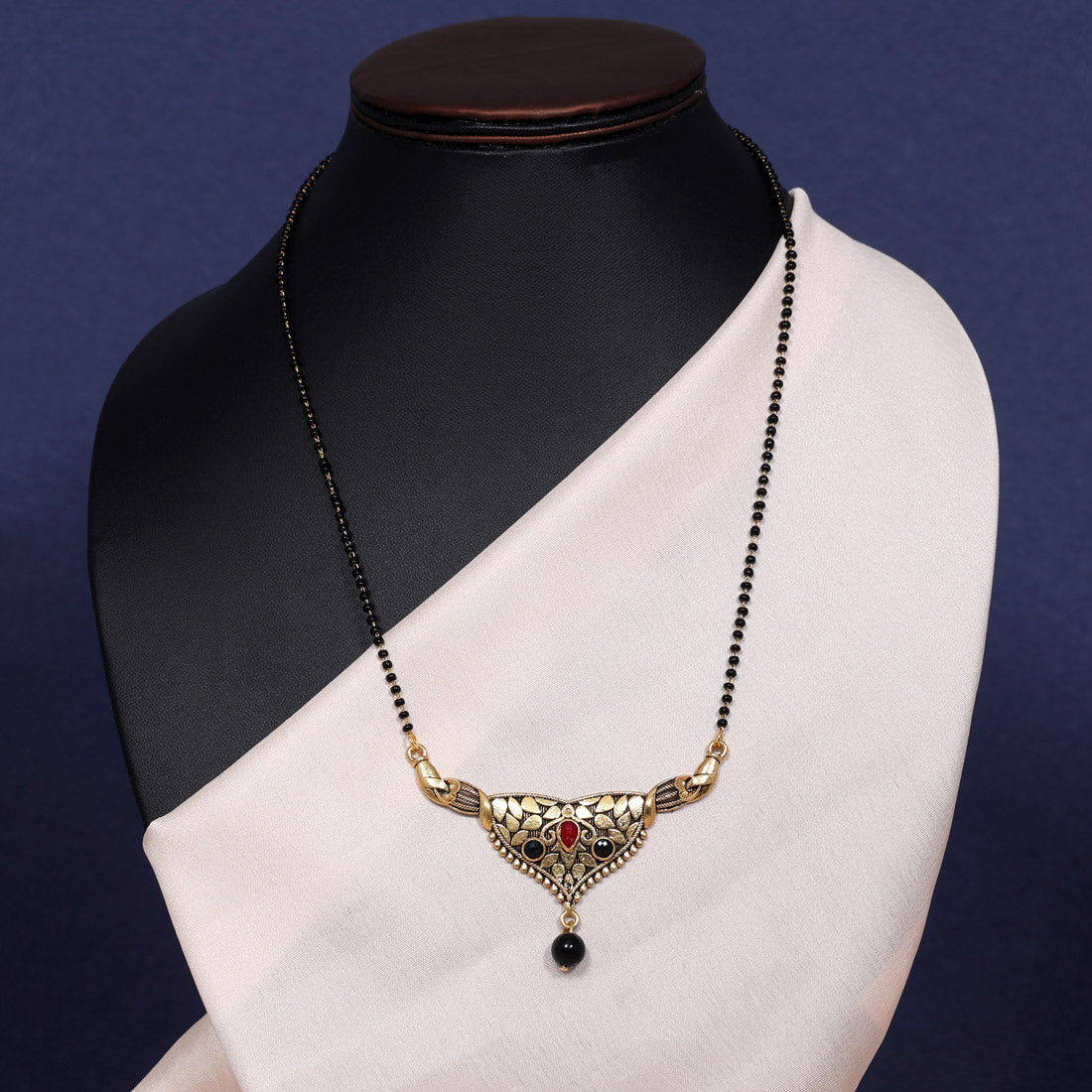 Black Color Mangalsutra (MS293BLK) - preyans.com