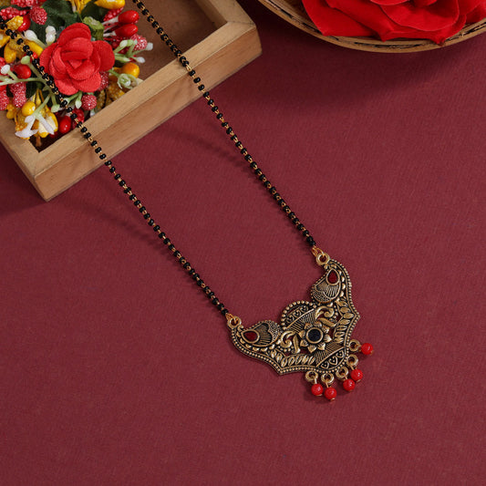 Red Color Mangalsutra (MS302RED) - preyans.com