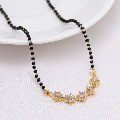 White Color American Diamond Mangalsutra (MS352WHT) - Preyans.com