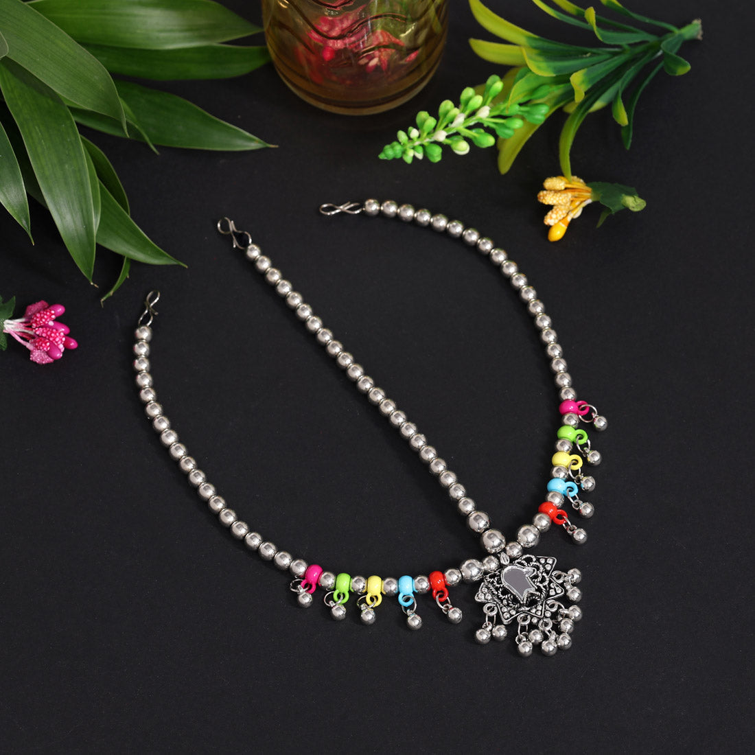 Multi Color Oxidised Matha Patti (MTP345MLT) - preyans.com