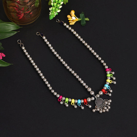 Multi Color Oxidised Matha Patti (MTP346MLT) - preyans.com